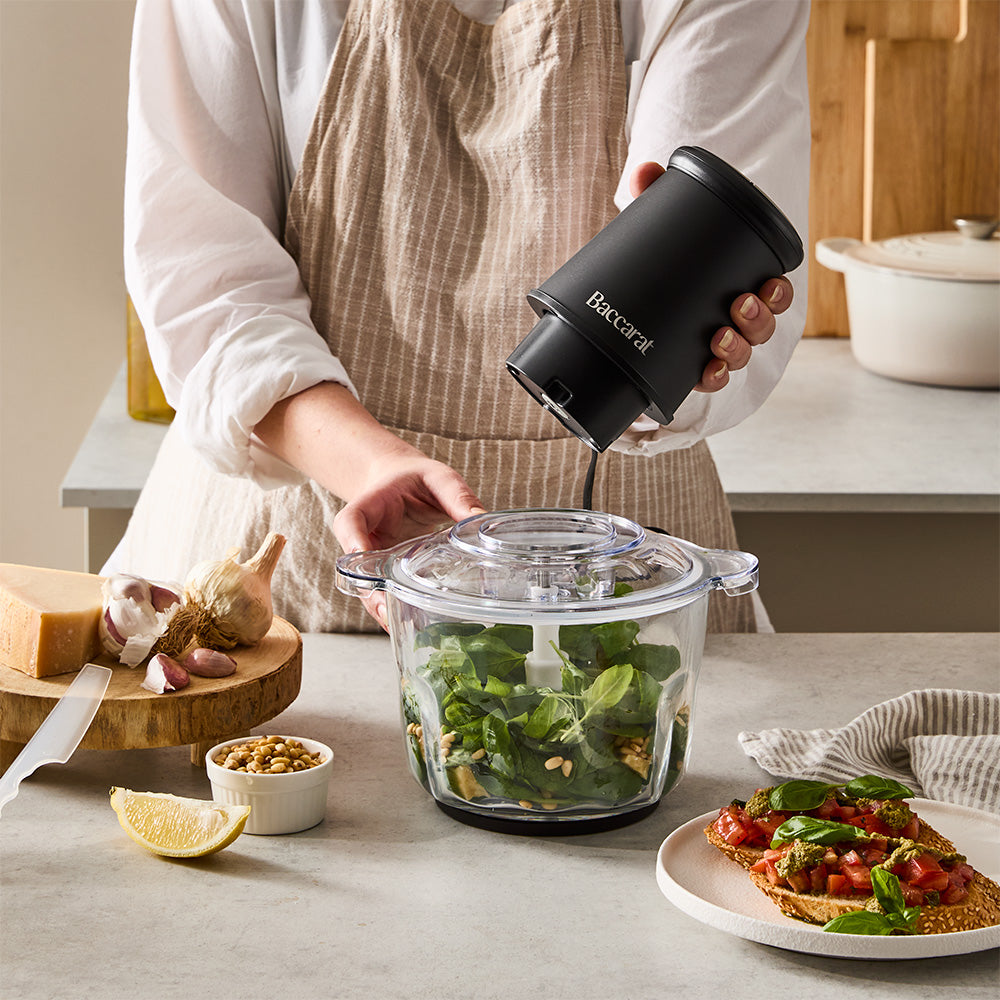 Baccarat The Healthy Prep Glass Food Processor 2L Black