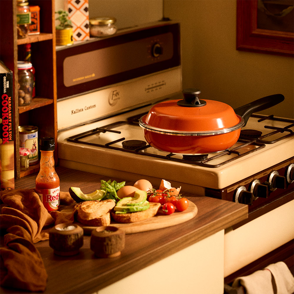 Bessemer Frypan 24cm Burnt Orange