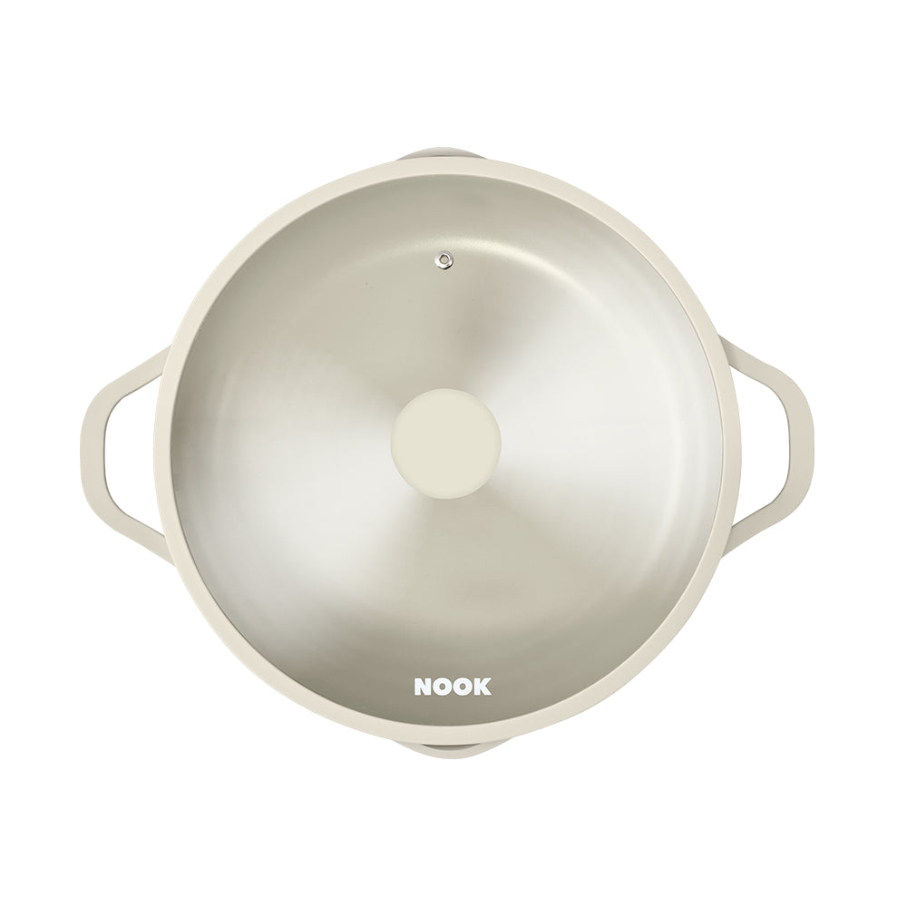 NOOK by Baccarat 6 Piece Cookware Set Cream