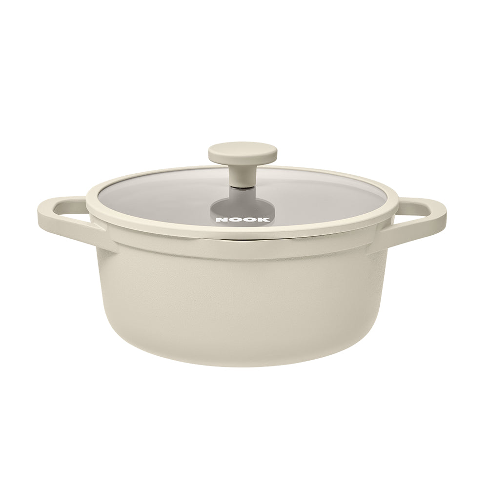 NOOK by Baccarat 6 Piece Cookware Set Cream