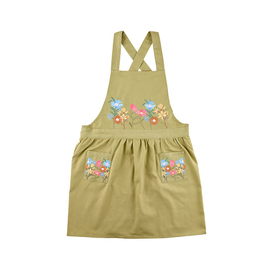 Alex Liddy Country Bloom Apron Embroidered