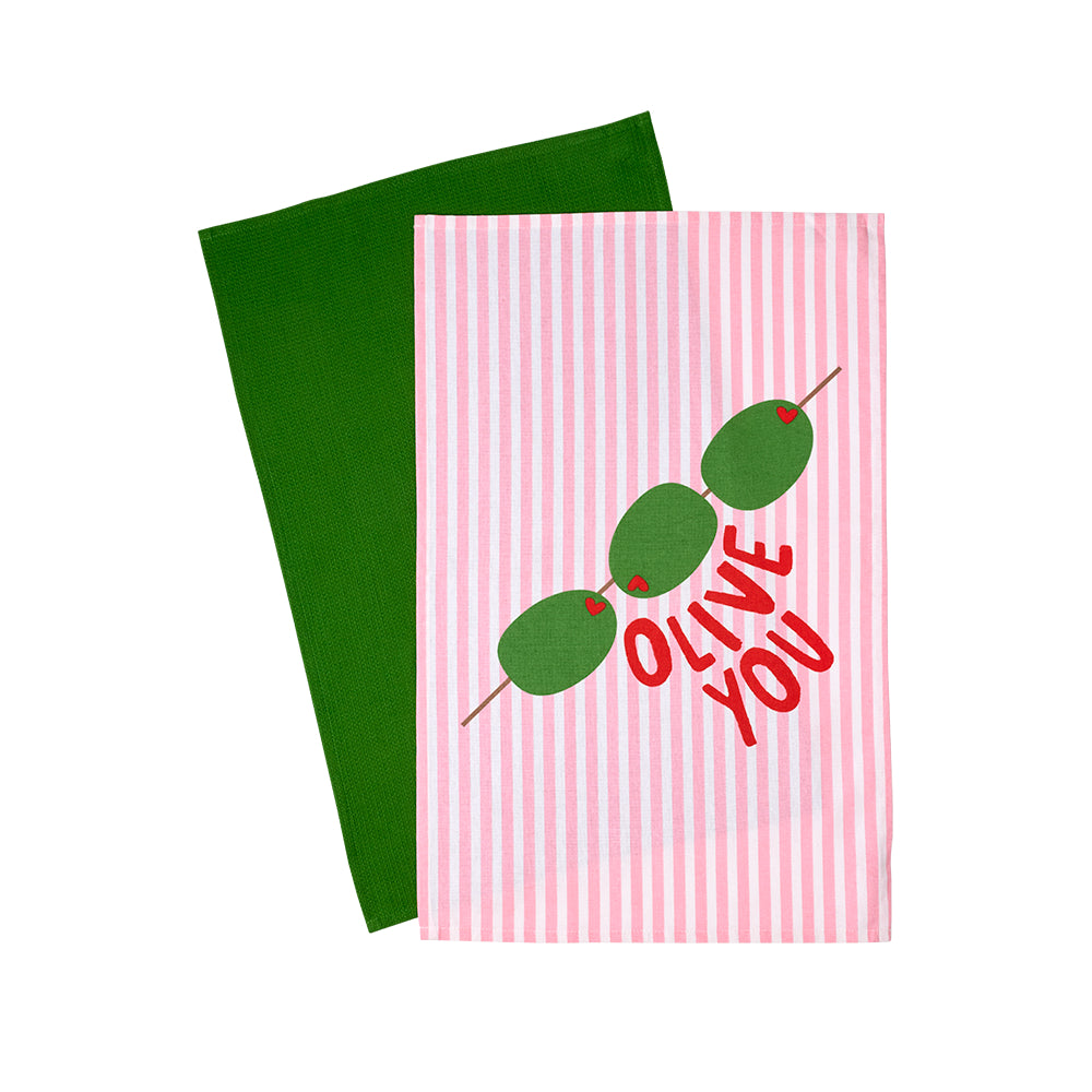 Ambrosia Set of 2 Novelty Tea Towels