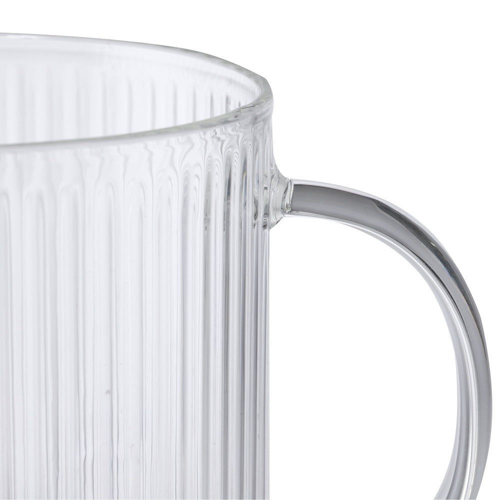 Salt & Pepper Brew Ribbed Mugs 360ml Set of 2