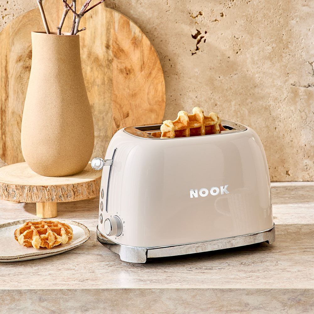 NOOK by Baccarat 2 Slice Toaster Cream