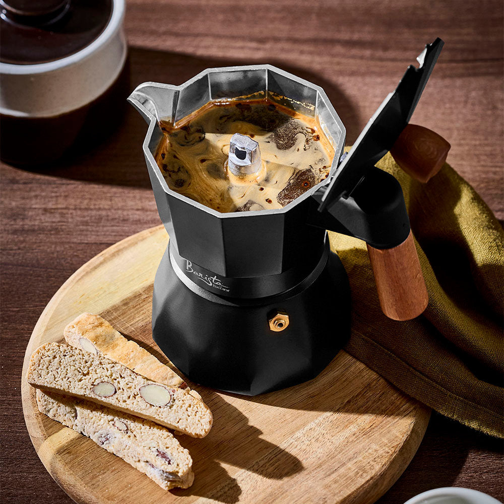 Baccarat Barista Italico Induction 3 Cup Espresso Maker