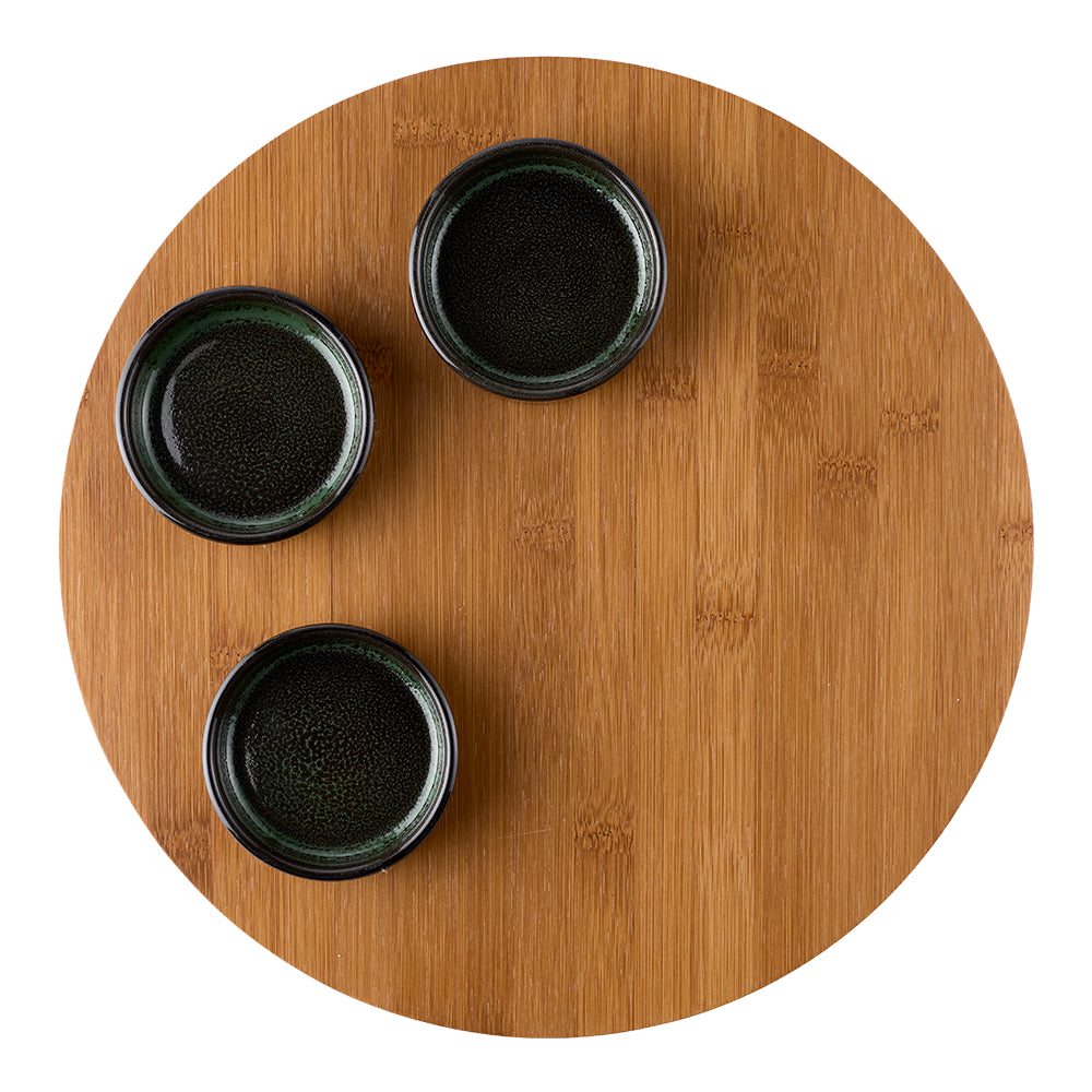Alex Liddy Slate & Co 4 Piece Round Serving Tray Set