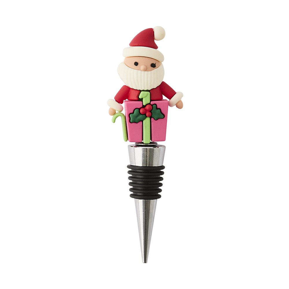 Ambrosia Santas Workshop Set Of 4 Wine Stoppers