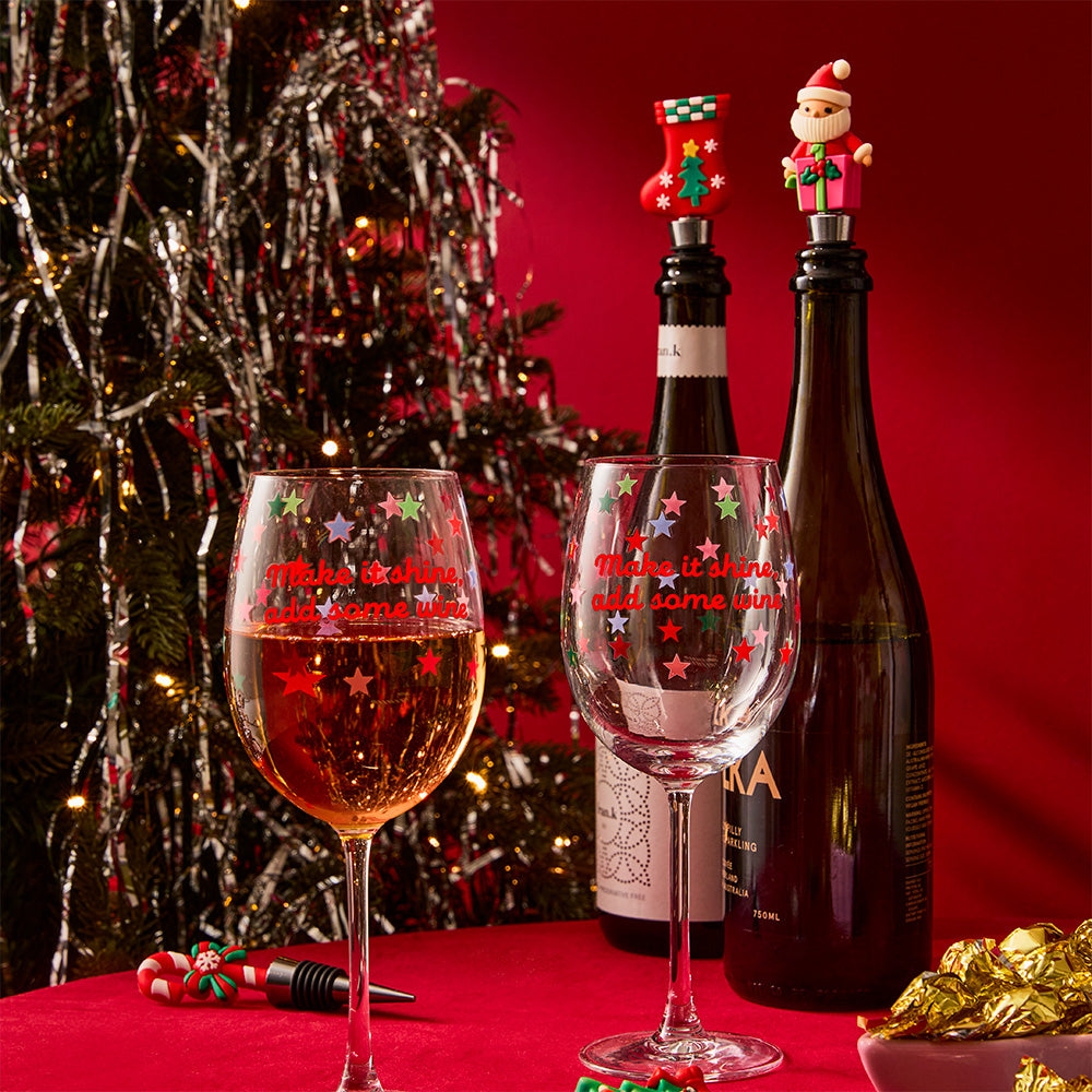 Ambrosia Santas Workshop Set Of 4 Wine Stoppers