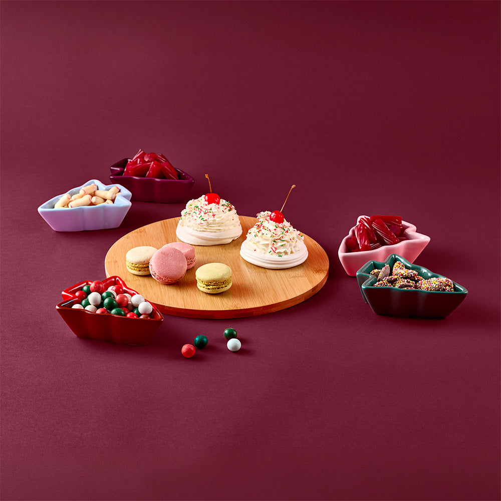 Ambrosia Santas Workshop Serving Bowls with Platter 28cm