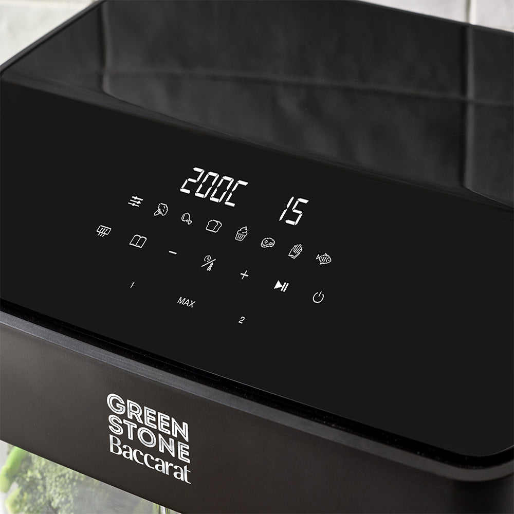 Baccarat GREEN STONE Air Fryer Glass 8L Black