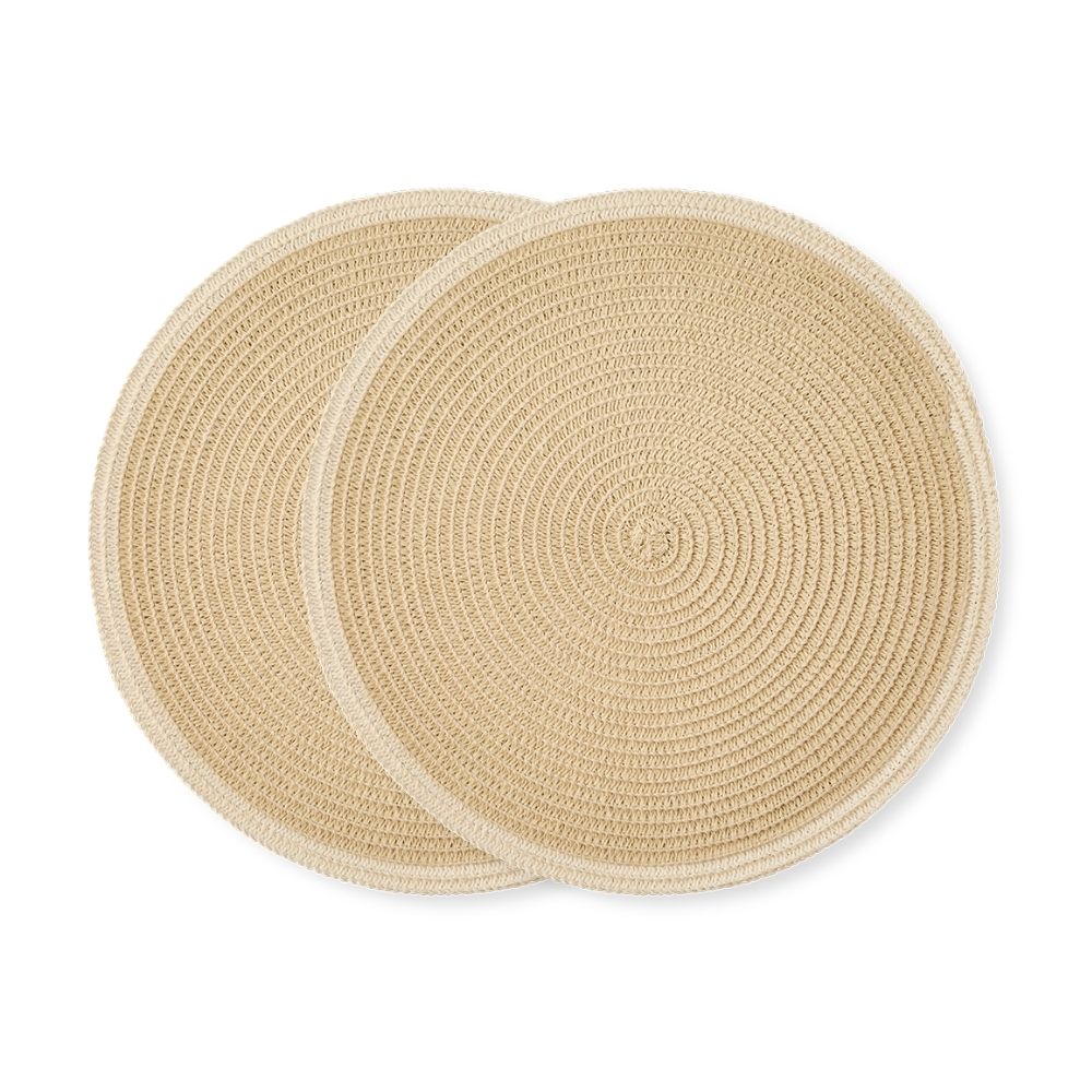 Salt & Pepper Set Of 2 Taylor Round Placemat 38cm