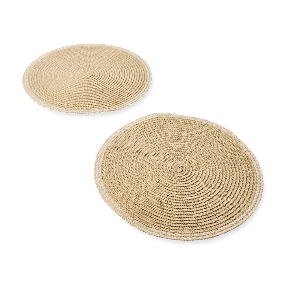 Salt & Pepper Set Of 2 Taylor Round Placemat 38cm