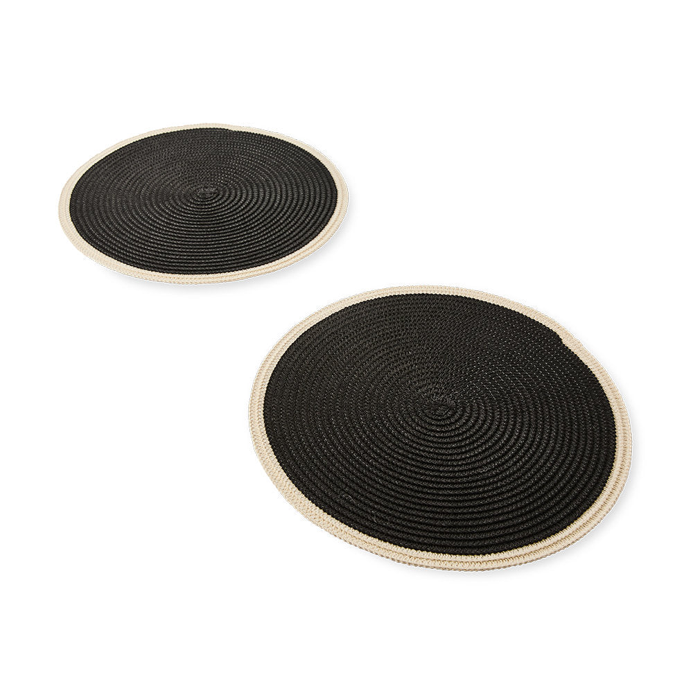 Salt & Pepper Set Of 2 Taylor Round Placemat 38cm
