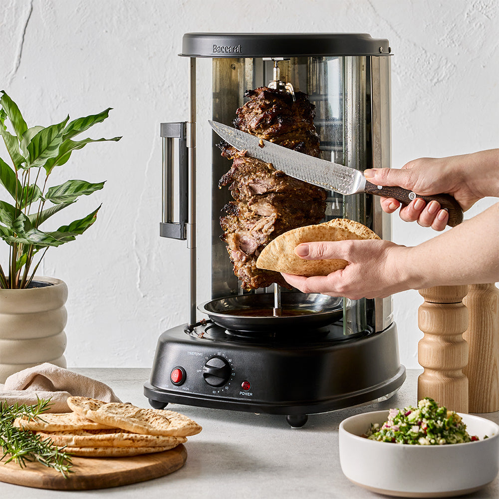Baccarat Vertical Rotisserie Grill Black