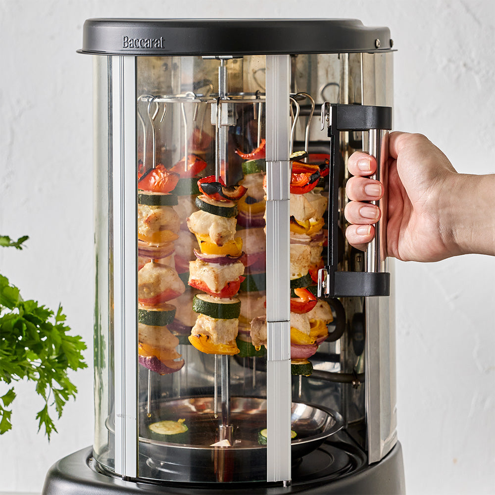 Baccarat Vertical Rotisserie Grill Black