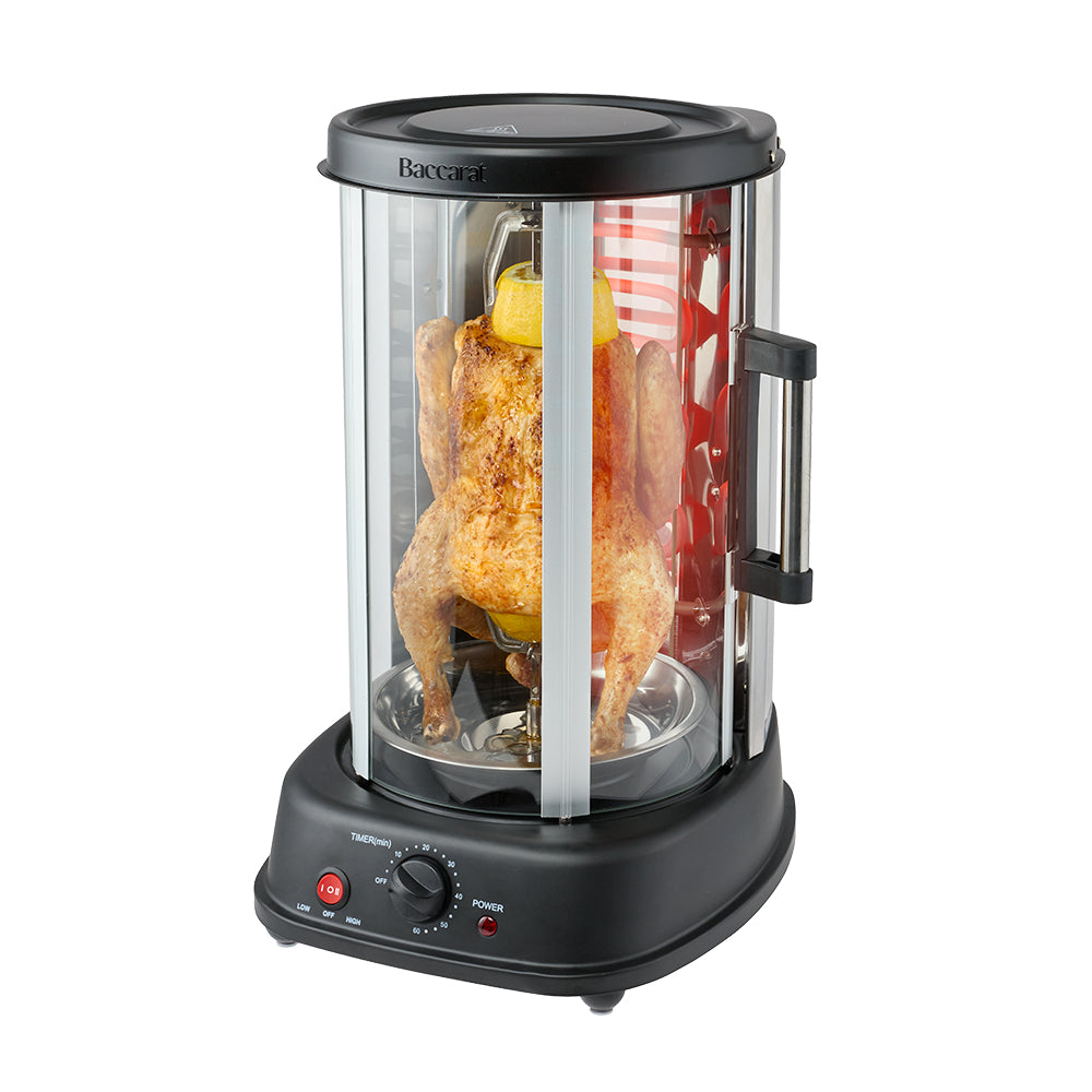 Baccarat Vertical Rotisserie Grill Black