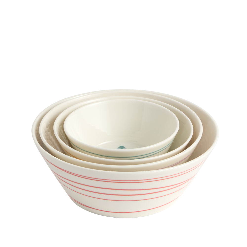 Royal Doulton 1815 Set Of 4 Christmas Stacking Bowls