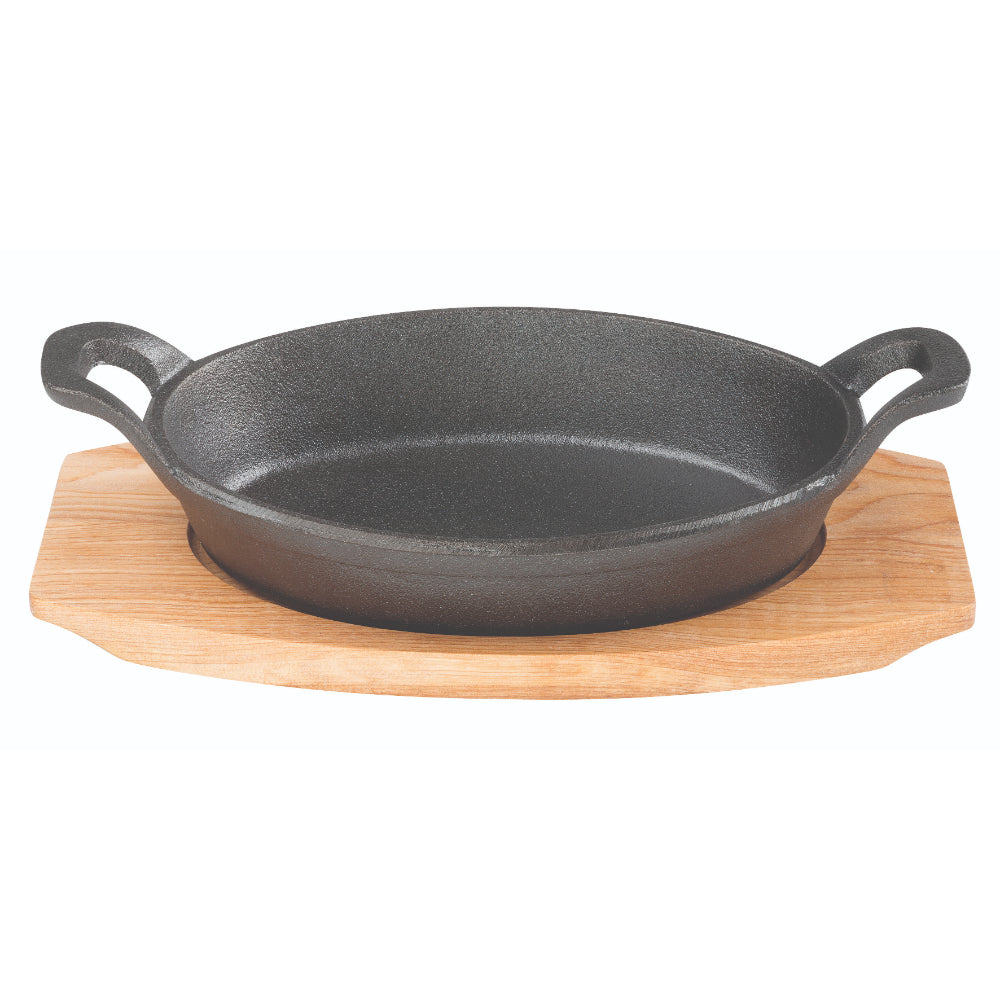 Pyrolux Pyrocast Oval Gratin With Maple Tray 15.5x10cm