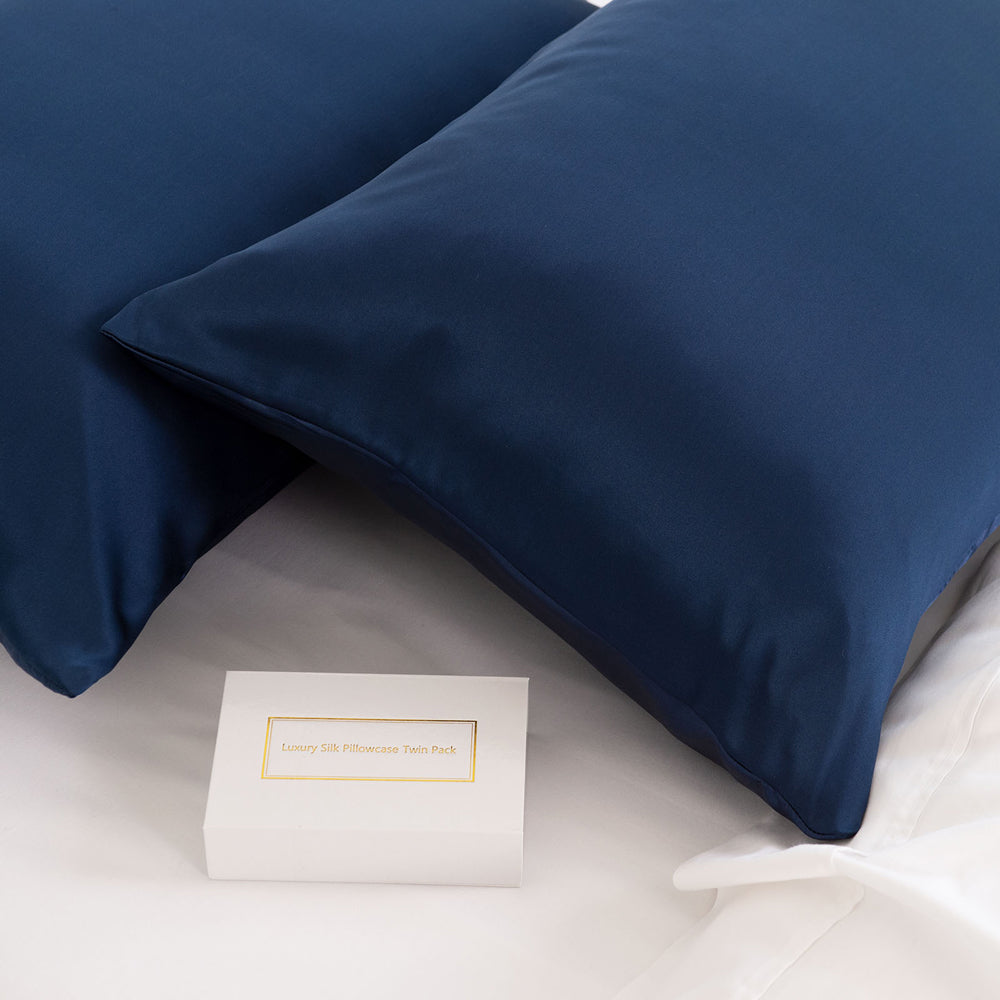 Royal Comfort Mulberry Silk Pillowcase Twin Pack