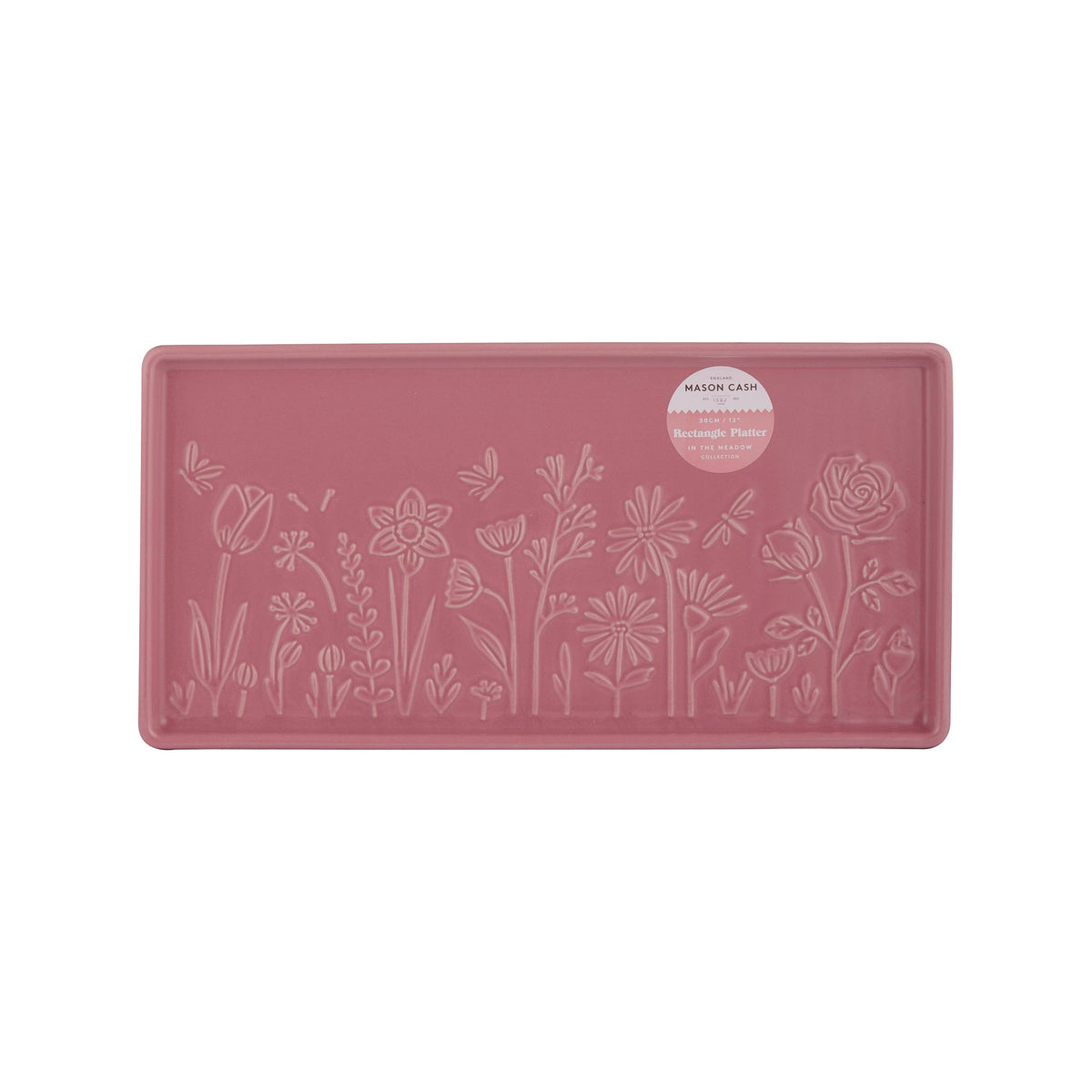 Mason Cash In The Meadow Pink Rectangle Platter