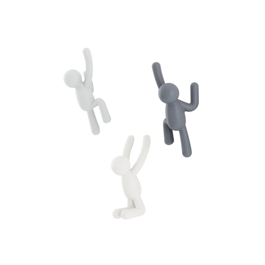 Umbra Set Of 3 Buddy Grey Wall Hooks