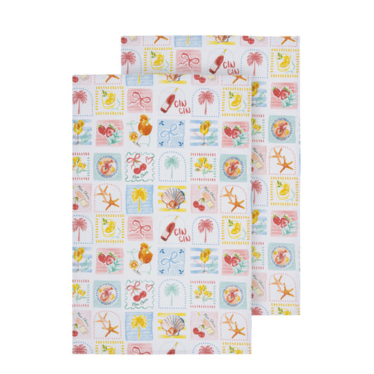 Ladelle Capri Set Of 2 Kitchen Towels