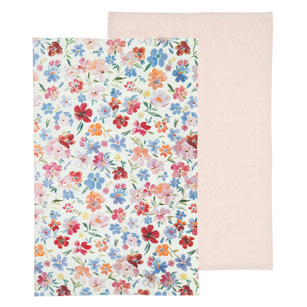 Ladelle Camille Set Of 2 Kitchen Towels
