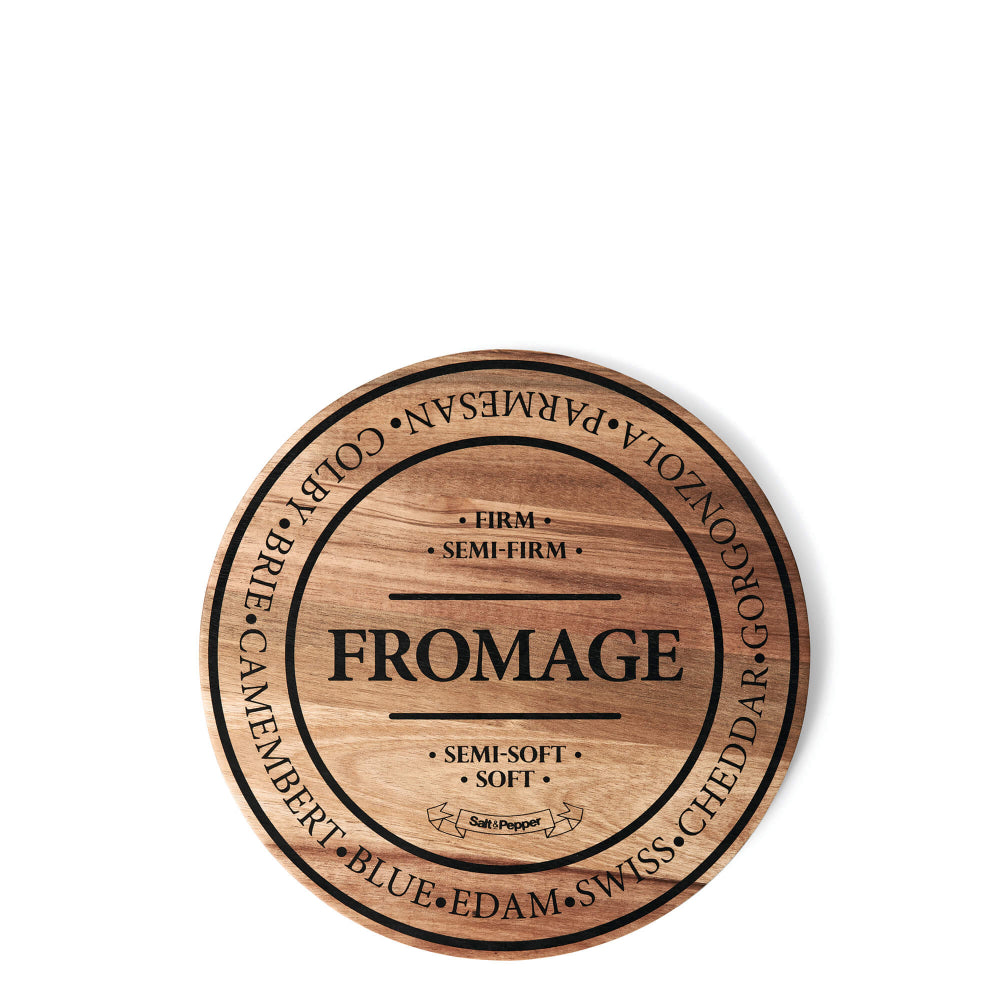 Salt & Pepper Fromage Round Cheese Board 28cm
