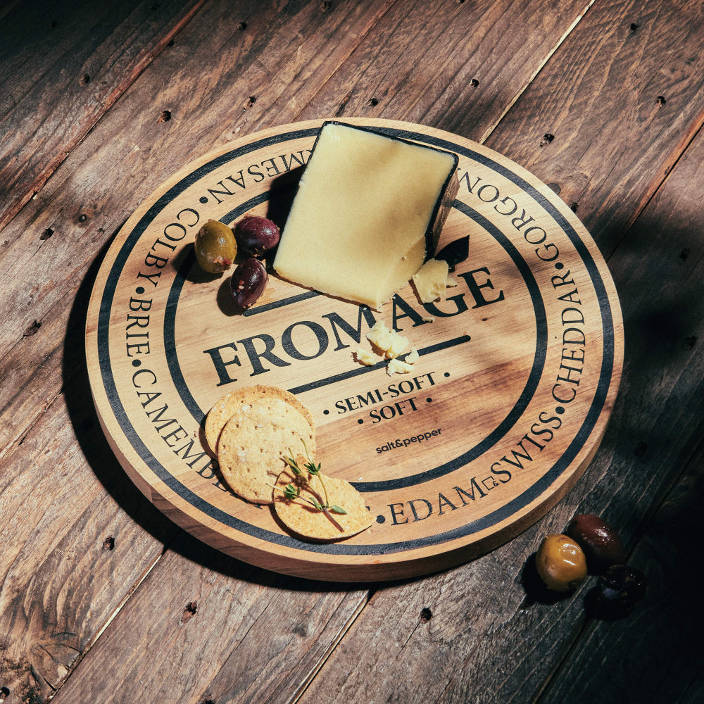 Salt & Pepper Fromage Round Cheese Board 28cm