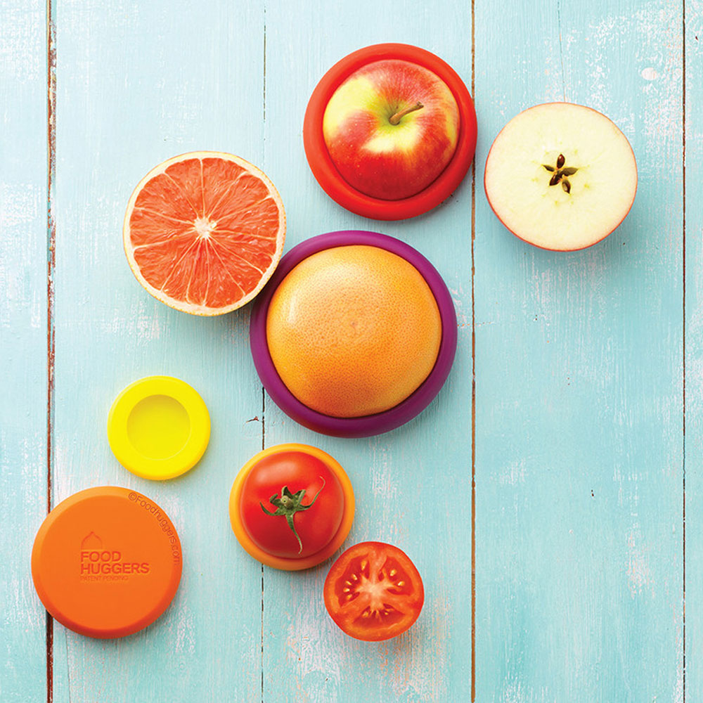 Food Huggers Reusable Food Savers Set of 5 Autumn Harvest