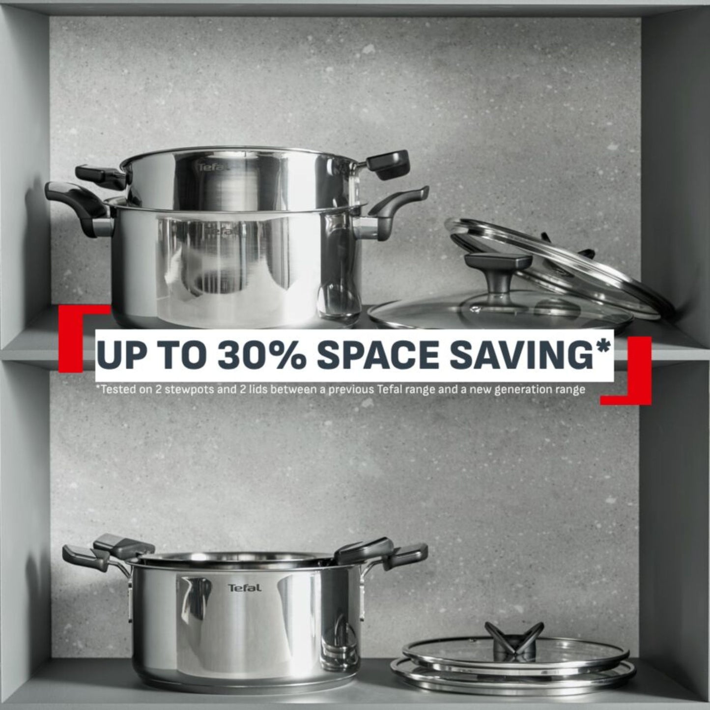 Tefal Emotion+ Induction Stainless Steel Stewpot 24cm & Lid