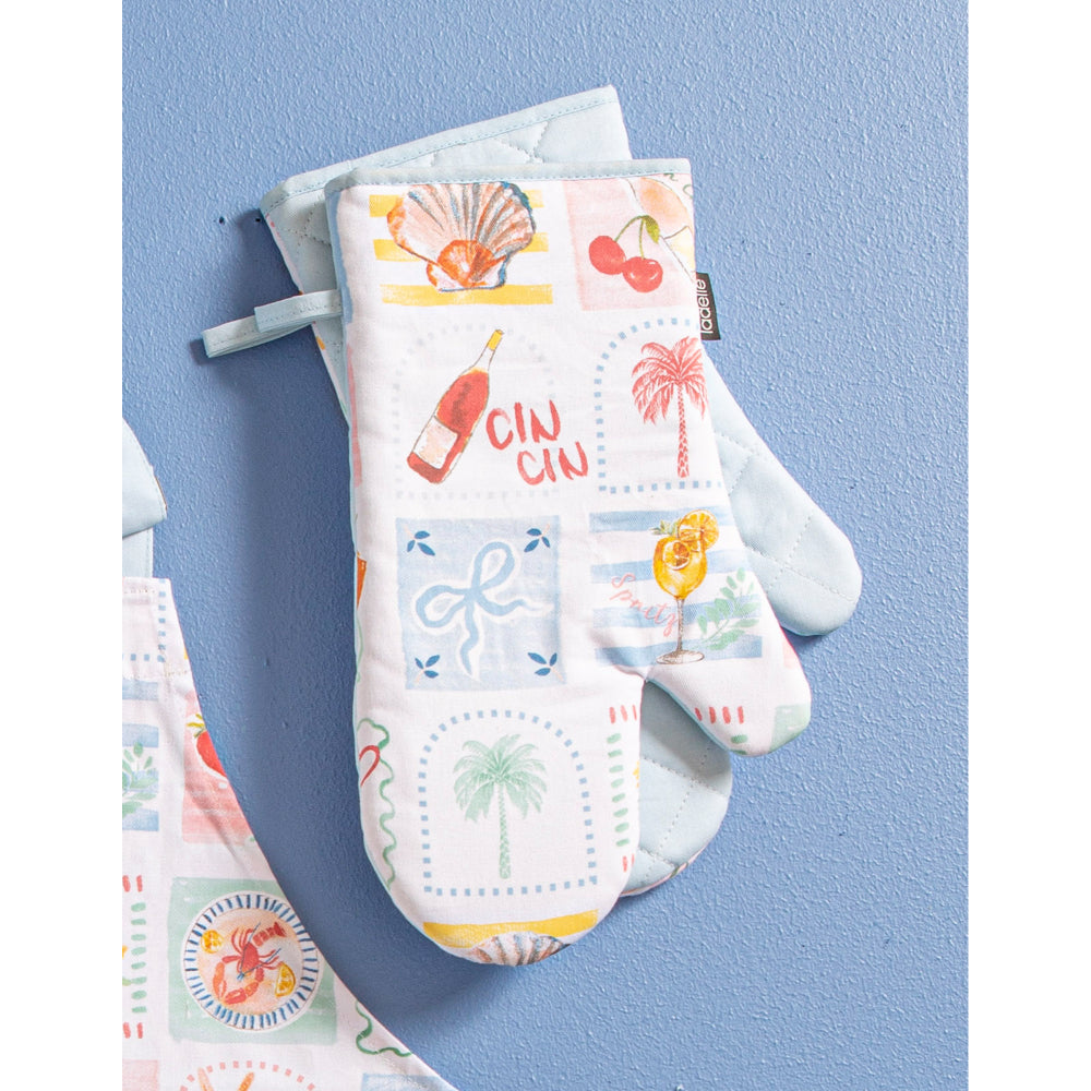 Ladelle Capri Set Of 2 Oven Mitts