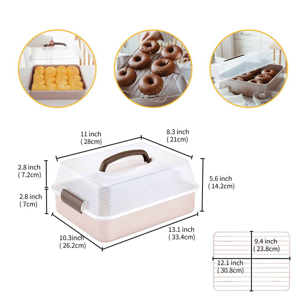 Chefmade Cook & Carry Bake Pan With Lid