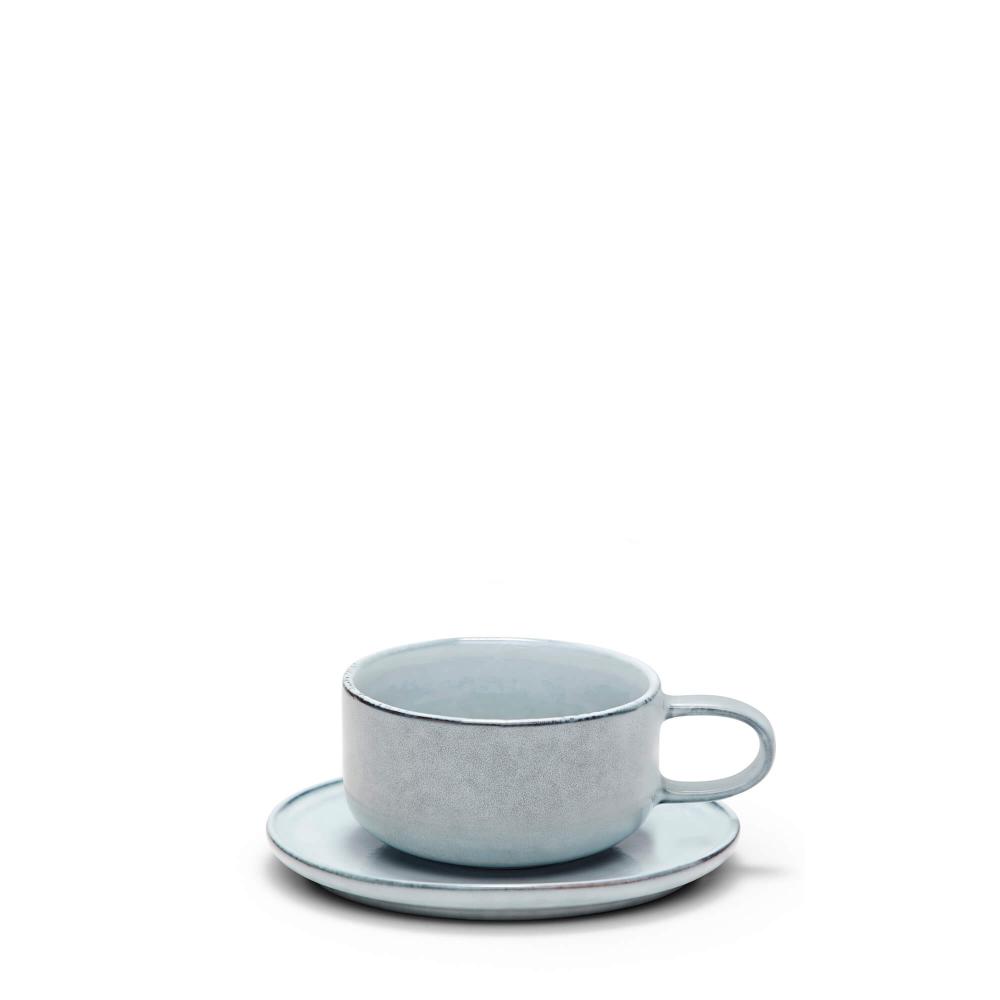 Salt & Pepper Relic Tea Cups & Saucers 260mL - Set of 6