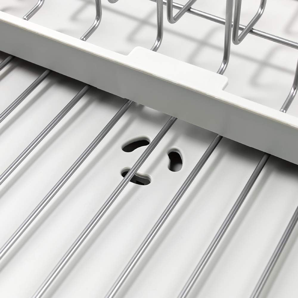 Joseph Joseph Extend Steel Plus Dish Rack With Wine Rack