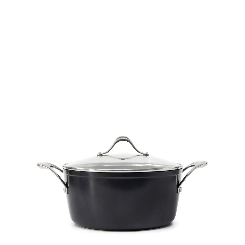 Salt & Pepper Tan-ium Casserole with Glass Lid 24cm