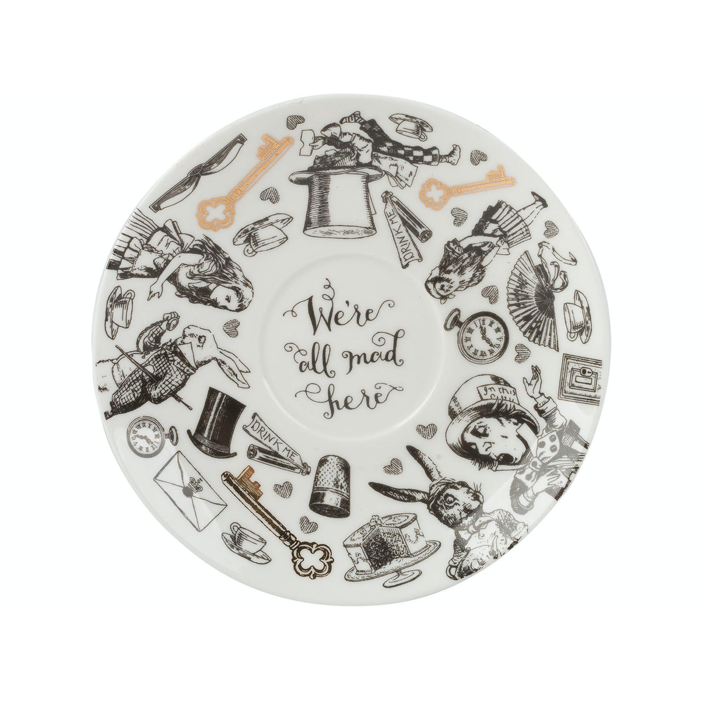 Mikasa x V&A Alice In Wonderland Cup & Saucer 210ml