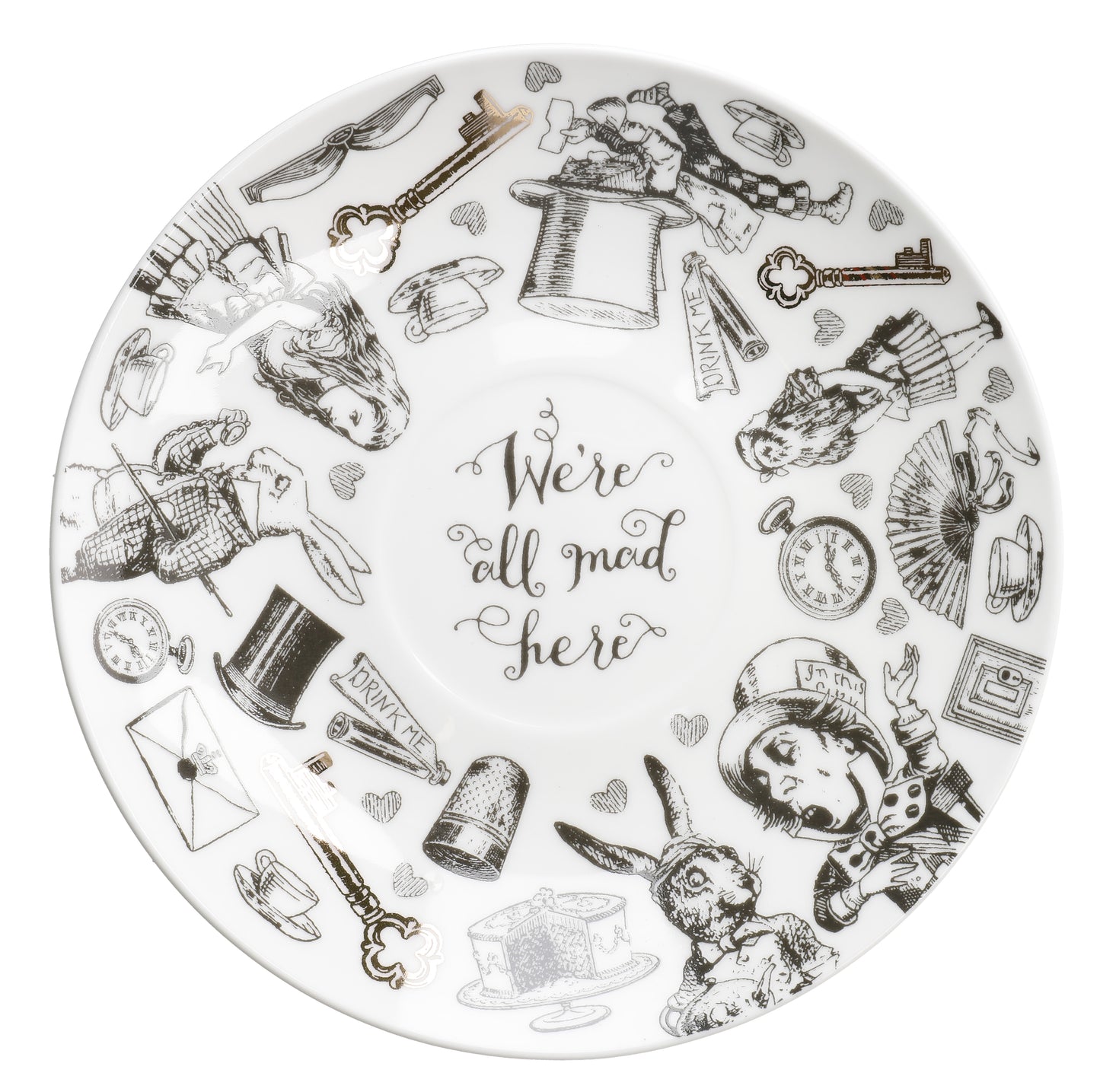 Mikasa x V&A Alice In Wonderland Cup & Saucer 210ml