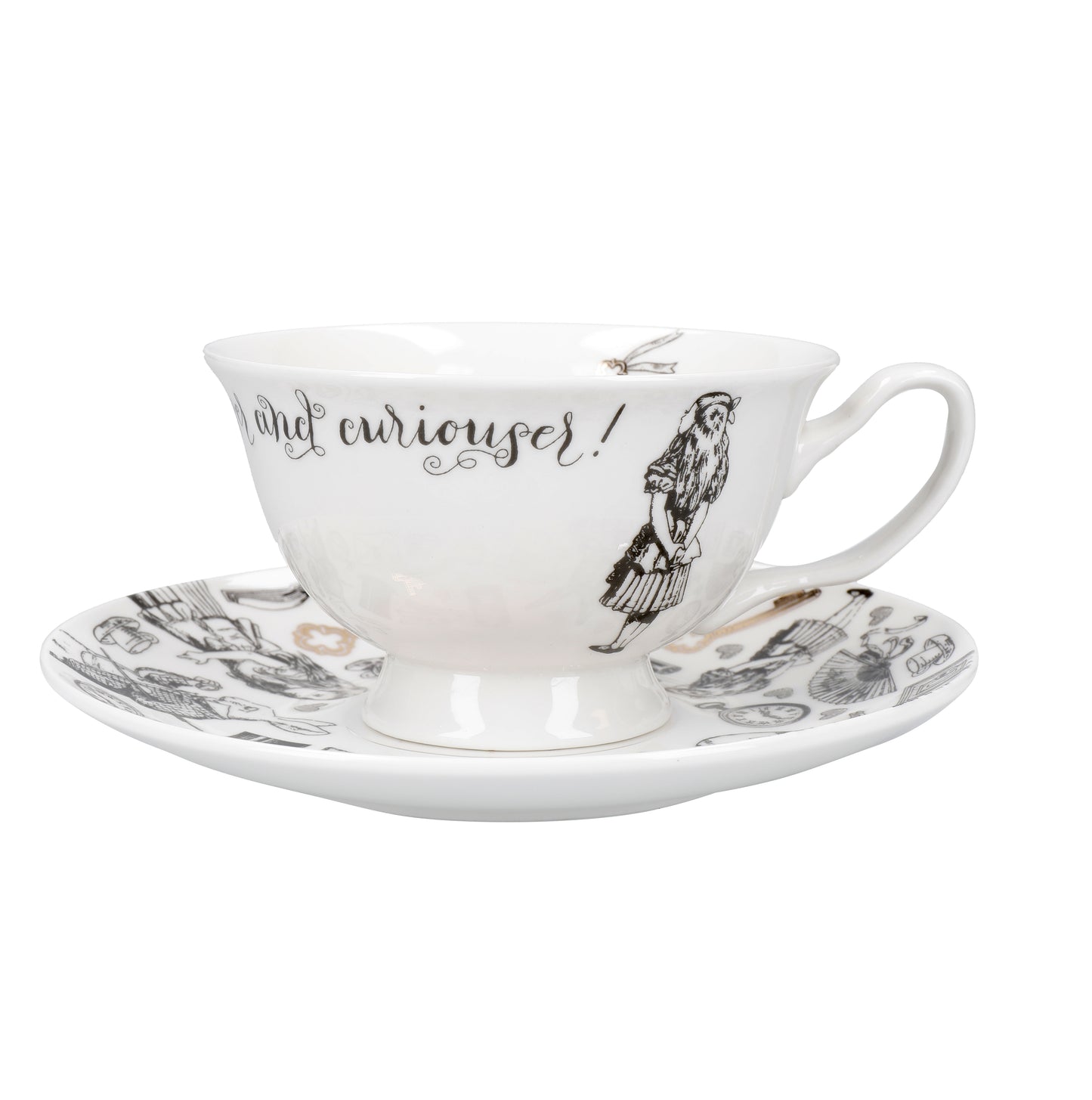Mikasa x V&A Alice In Wonderland Cup & Saucer 210ml