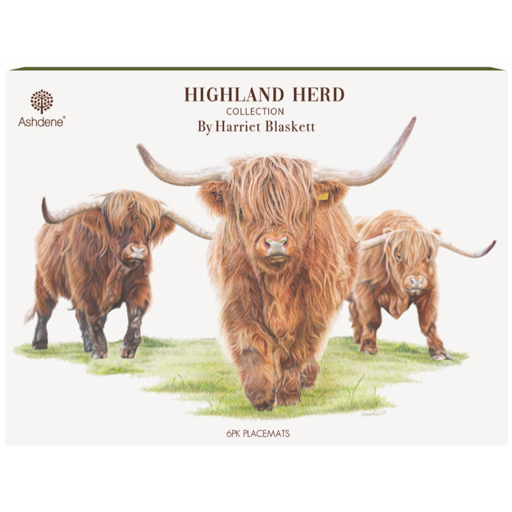 Ashdene Highland Herd Set Of 6 Placemats