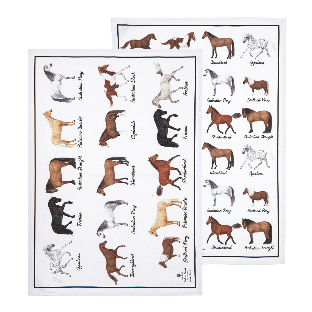 Ashdene Best In Breed Horse Set Of 2 Kitchen Towels