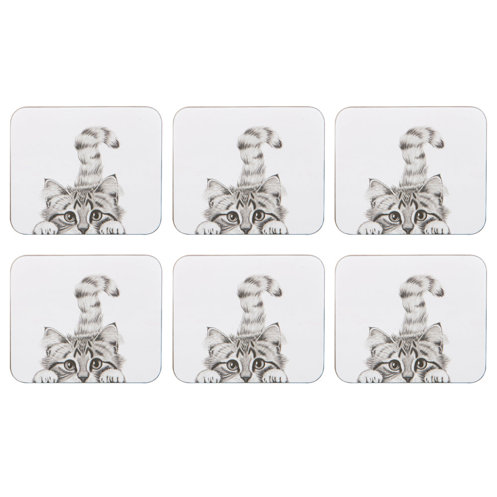 Ashdene Chester The Cat Set of 6 Coasters