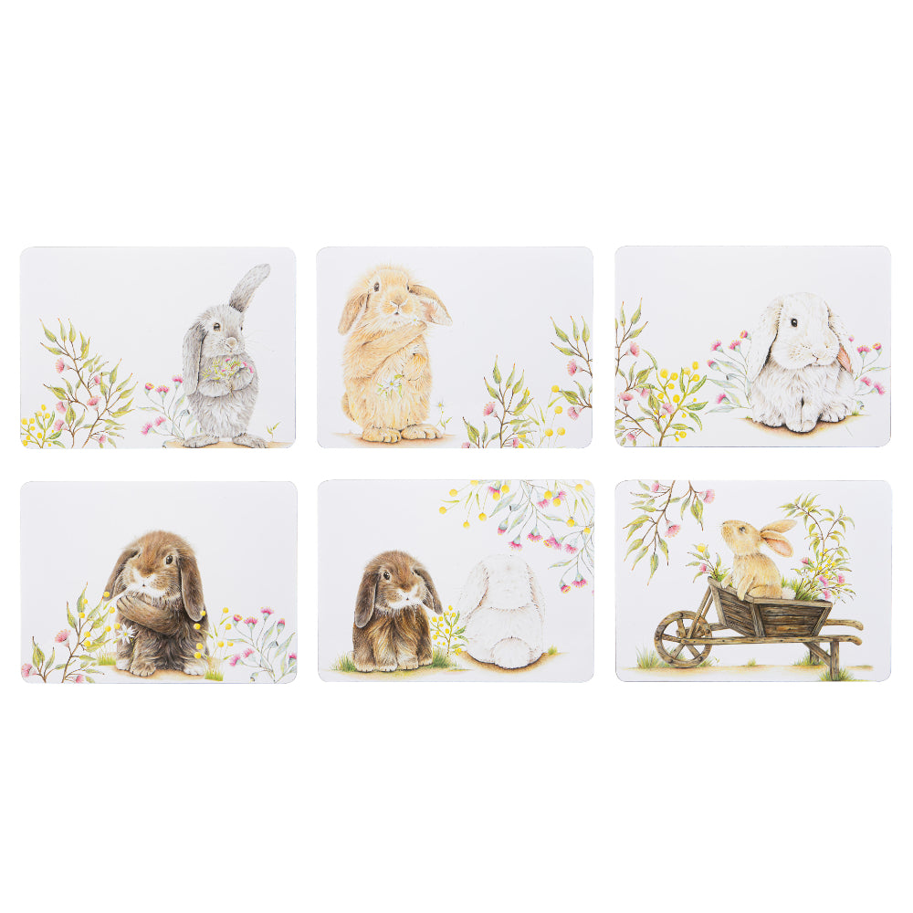 Ashdene Bunny Tales Set of 6 Placemats
