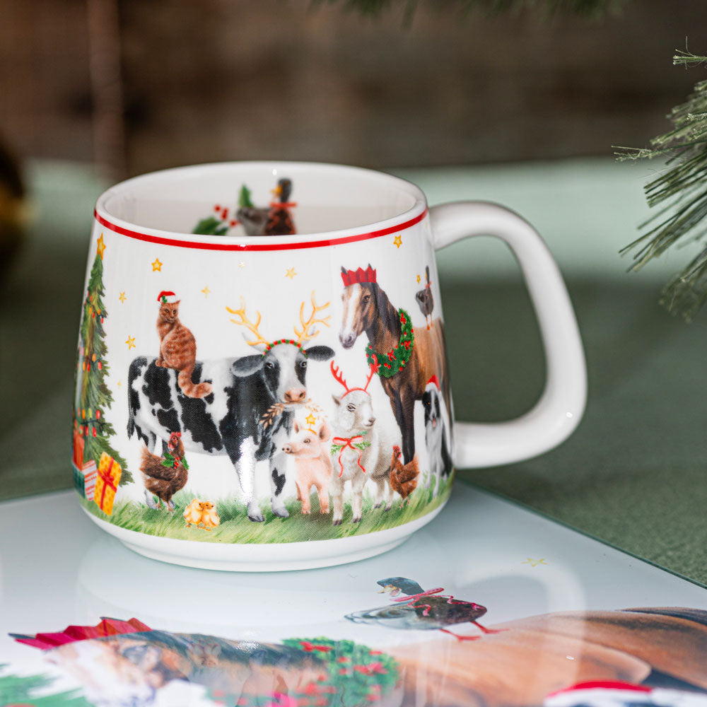 Ashdene Christmas At The Farm Gift Giving Mug