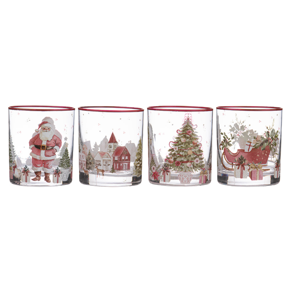 Ashdene Hollybrook Crystal Set Of 4 Tumblers