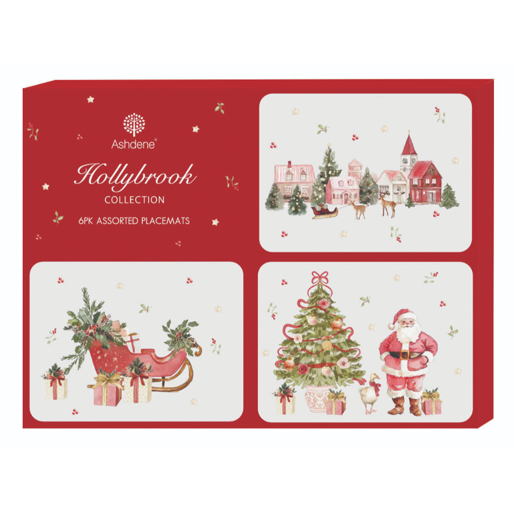Ashdene Hollybrook Set Of 6 Placemats