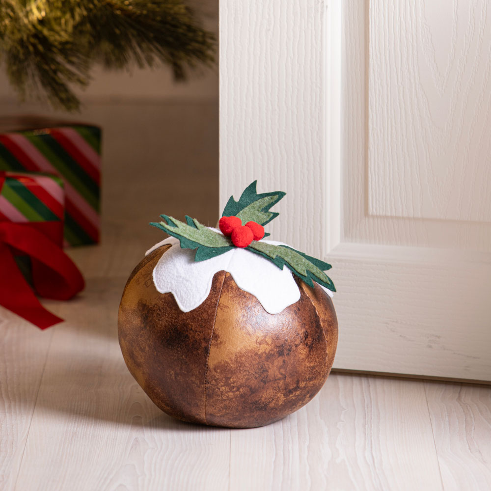 Ashdene Novelty Christmas Pudding Door Stop