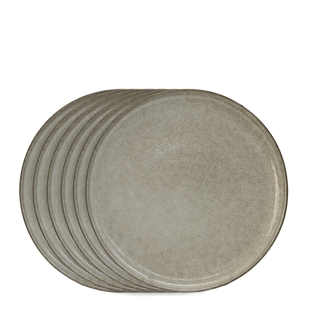 Salt & Pepper Relic Side Plates 20cm - Set of 6