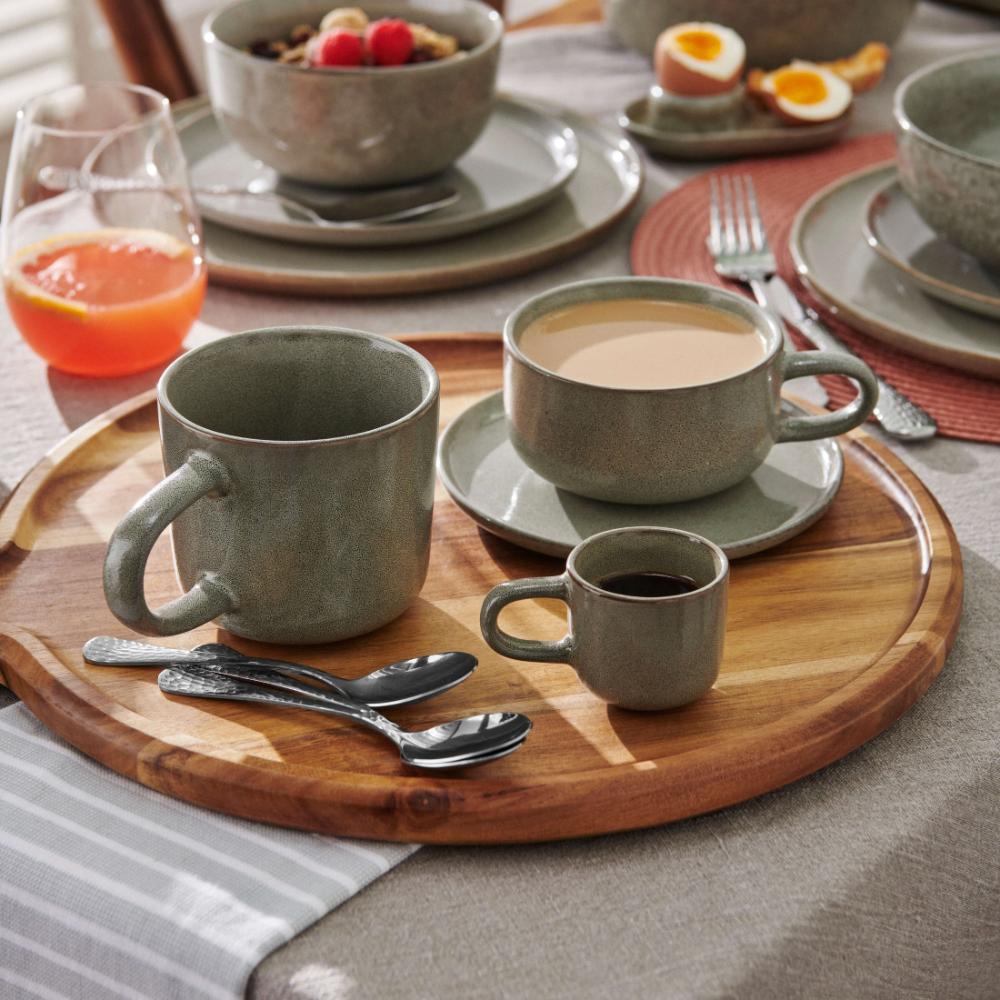 Salt & Pepper Relic Tea Cups & Saucers 260mL - Set of 6