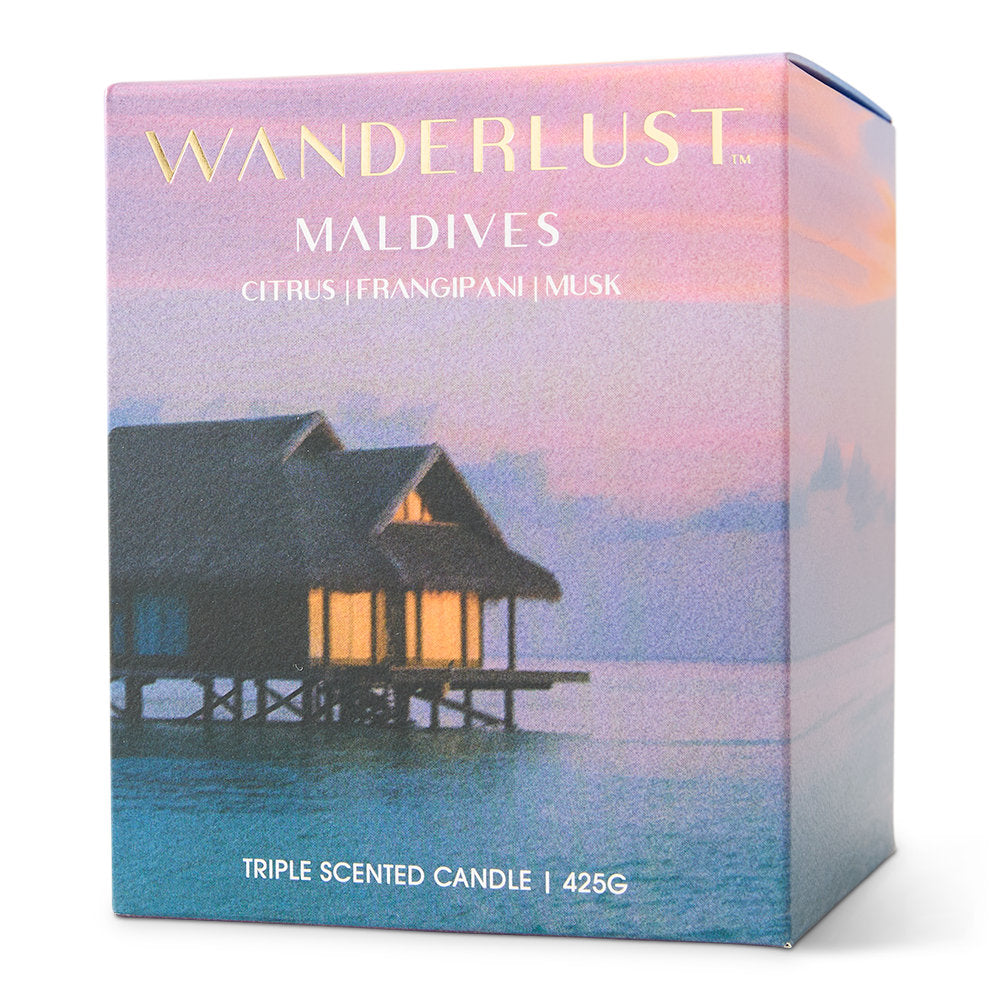 Salt & Pepper Wanderlust Candle with Lid 425g